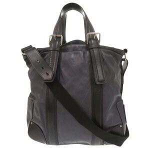 Chloe quilted leather Navy Blue black tote bag shoulder